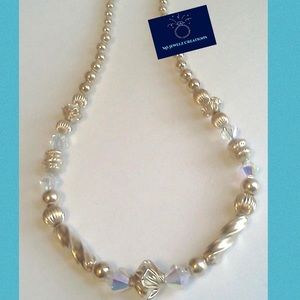 14kt gold filled beaded handmade necklace